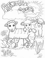 Rejoice Lambs sketch template