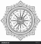 Coloring Compass Nautical Pages Star Getdrawings Drawing Getcolorings sketch template