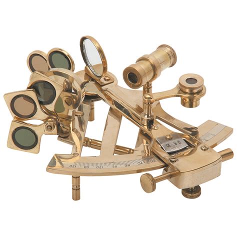 vintage brass sextant