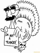 Coloring Turkey Thanksgiving Pages Funny Kids Printable Drawing Print Color Am Drawings Cool Outline Animal Sheets Really Cartoon Colouring Hilarious sketch template