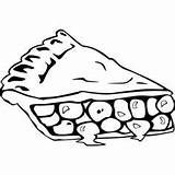 Pie Drawing Apple Clip Coloring Pages sketch template