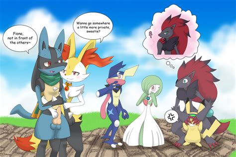 Rule 34 Angry Balls Being Watched Blush Braixen Comic