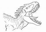 Indoraptor Jurassic Indominus Dinosaurs Ausmalbild Dinosaurier Dragon Entitlementtrap Coloringonly sketch template