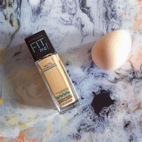 review maybelline fit  matte poreless foundation beauty