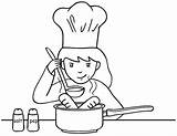Cocinar Cocinando Pittogrammi Verbos Preparados Colorare Disegni Alimentos Listos Boyama Probar Asker Imagui Utensilios sketch template
