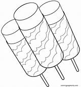 Cream Lody Popsicle Patyku Sandwich Kolorowanka Drawing Colorat Inghetata Stick Druku Helados Planse Sorvetes Picole sketch template