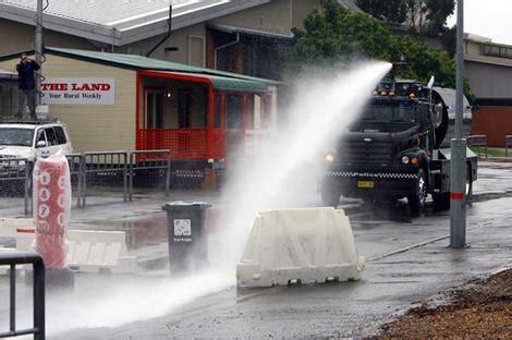 water cannon planned  apec protestors wired
