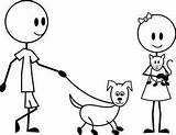 Stick Coloring Man Dog Pages Figure Walking Drawing Figures People Stickman Cat Family War Getcolorings Clipart Pick Girl Getdrawings Woman sketch template