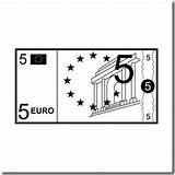 Euros Billetes Monedas Infantil Laminas Jugar Niños Fichas Relacionados sketch template