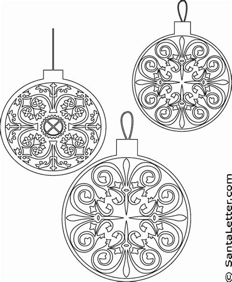coloring pages christmas ornaments printable lovely coloured christmas