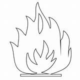 Coloring Flame Pages Printable sketch template