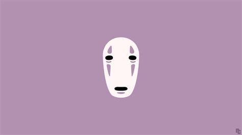wallpaper mask anime spirited  purple background simple