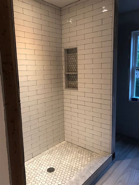 subway tile shower shower renovation shower tile luxury tile shower