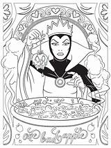 Coloring Evil Queen Pages Disney Snow Popular sketch template