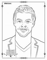 Coloring Pages Adult Men Book Hot Hollywood Printable Sheknows Hottest Re They sketch template