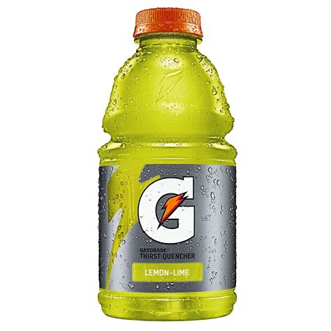 gatorade thirst quencher sports drink lemon lime  fl oz  count