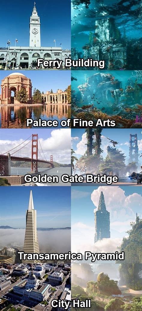 horizon forbidden west  game locations  amazing compared  real world
