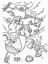 Ariel Arielle Printablecoloringpages Prinzessin sketch template