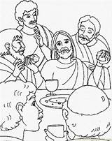 Supper Last Jesus Coloring Religions Printable Pages Other Color sketch template
