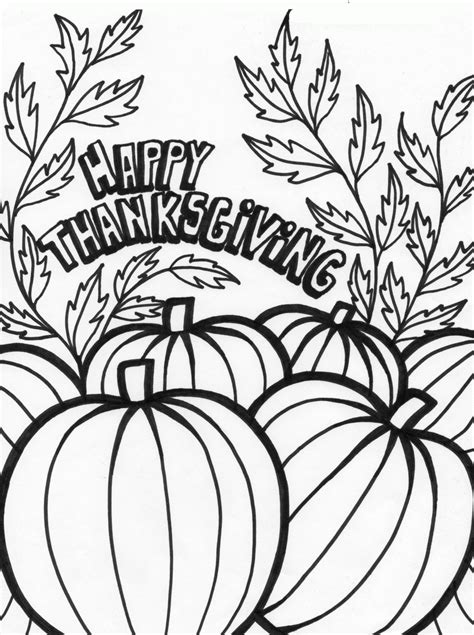 printable coloring pages  thanksgiving