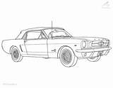 Mustang Coloring Ford Pages Car Cars Muscle 1967 Mustangs Vehicle Sheets Pontiac Gto Colouring Old Color Gt Truck Classic Rod sketch template