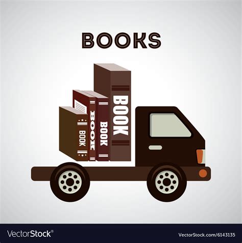 delivery service books royalty  vector image