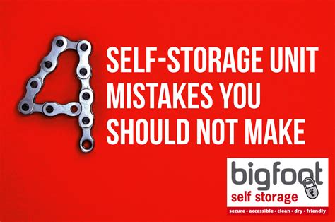 storage mistakes     bigfoot  storage