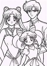 Sailor Moon Coloring Pages Girls Sheets Printable Sailormoon Kids Usagi Mamoru Chibiusa Anime Dibujos Drawing Book Colorear Color Colouring Coloringpagesfortoddlers sketch template