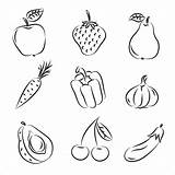 Warzywa Owoce Kolorowania sketch template