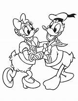 Coloring Duck Pages Printable Disney Popular Dancing Donald sketch template