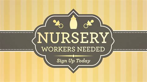 nursery workers needed title  ministry pass