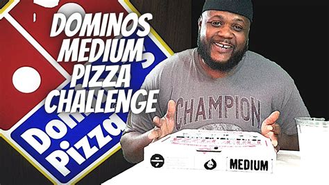 dominos medium pizza foodchallenge youtube