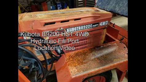 kubota tractor hydraulic fluid   fill  optimal performance