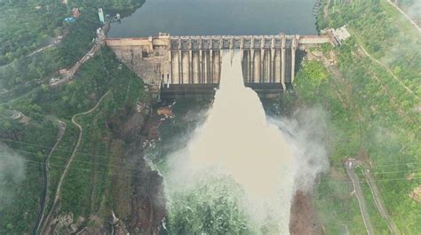 as water level swells srisailam dam floodgates opened today