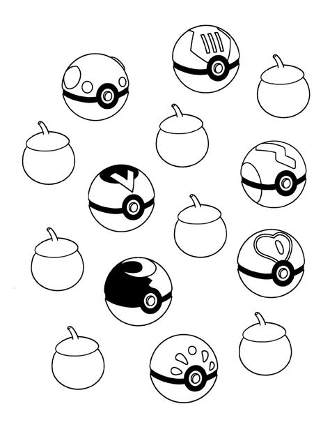 pokeball coloring pages   worksheets