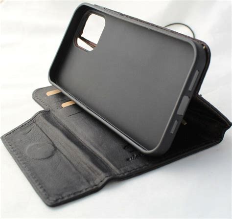 Genuine Leather Wallet Case For Apple Iphone 13 Pro Max Book Credit Ca