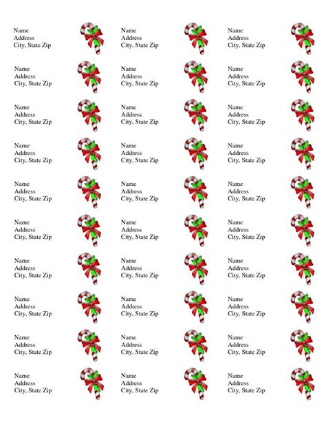 christmas address labels template  examples  professional
