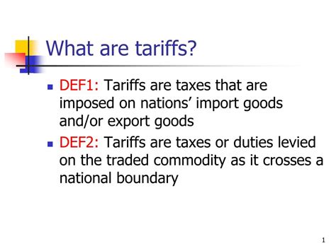 tariffs powerpoint    id
