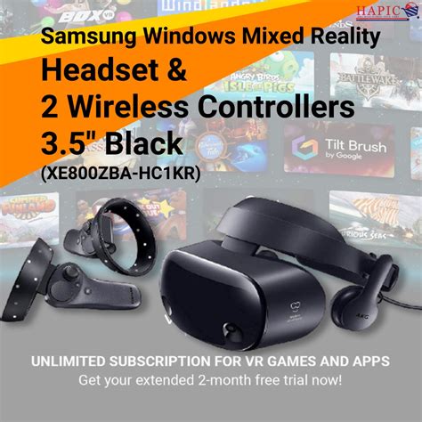 samsung hmd odyssey windows mixed reality headset with 2 wireless