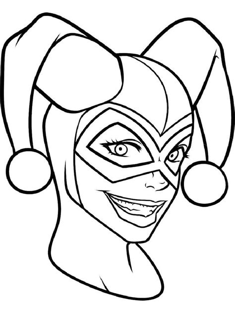 quinn coloring page harley quinn coloring pages