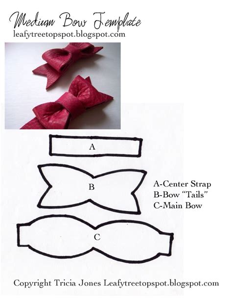 bow template diy accessoriesideas pinterest template craft