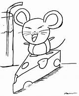 Coloring Pages Anime Mouse Cheese Kids Animals Clipart Activity Surfin Wedge Color Sheets Print Animal Cartoon Drawings Popular Expressions Go sketch template