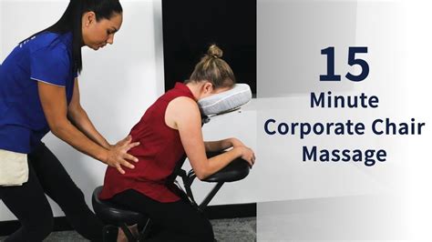 corporate massage how to perform a 15 minute chair routine youtube