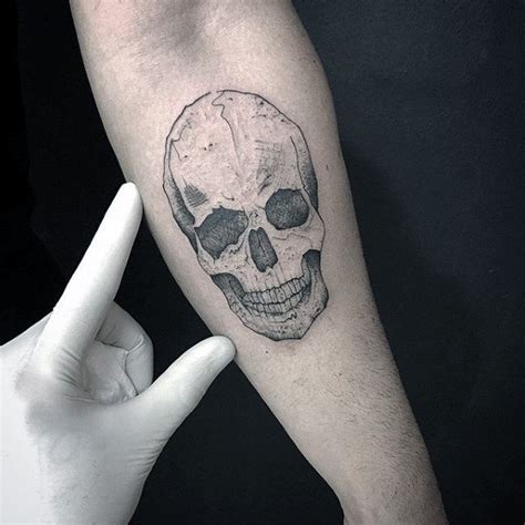 small skull tattoos  men mortality design ideas