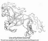 Coloring Mustang Horses Colorings Winged Foal Shortly Birth sketch template