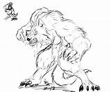 Helsing Werewolf Werewolves Snarly Rwolf Designlooter Pencil sketch template