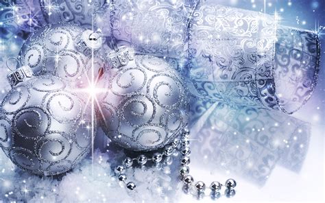 kerst wallpaper met grijze kerstballen mooie leuke achtergronden voor