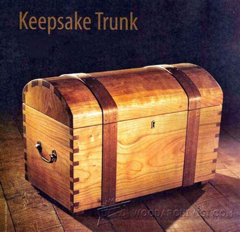 keepsake trunk plans woodarchivist