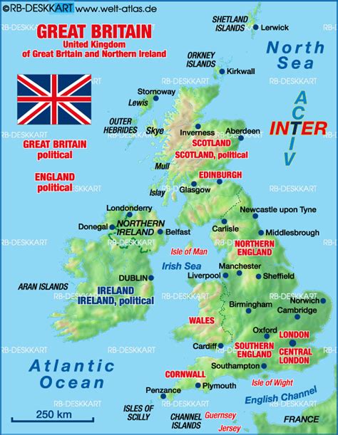 map  united kingdom great britain map   atlas   world