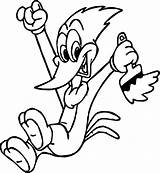 Woody Woodpecker sketch template